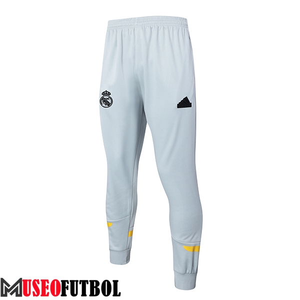 Pantalon Entrenamiento Real Madrid Gris/Amarillo 2024/2025