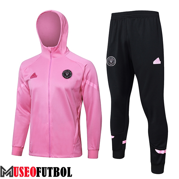 Chaqueta Con Capucha Chandal Rompevientos Inter Miami CF Rosa 2024/2025