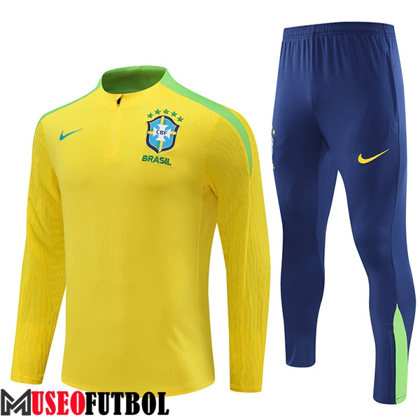 Chandal Equipos De Futbol Brasil Amarillo/Verde 2024/2025