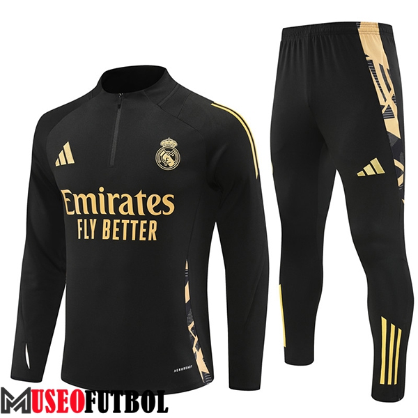 Chandal Equipos De Futbol Real Madrid Negro/Amarillo 2024/2025