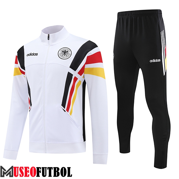 Chandal Equipos De Futbol Chaquetas Alemania Blanco/Negro/Rojo/Amarillo 2024/2025