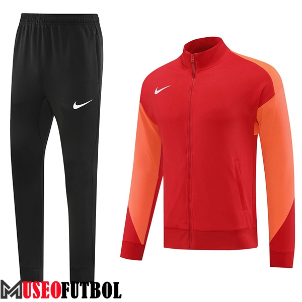 Chandal Equipos De Futbol Chaquetas Nike Rojo/Naranja 2024/2025