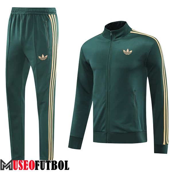 Chandal Equipos De Futbol Chaquetas Adidas Verde/Amarillo 2024/2025