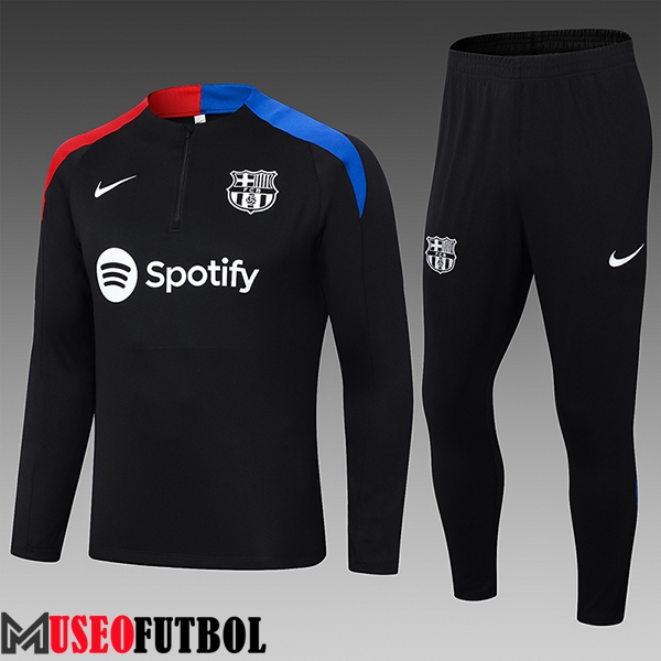 Chandal Equipos De Futbol FC Barcelona Ninos Negro/Azul/Rojo 2024/2025