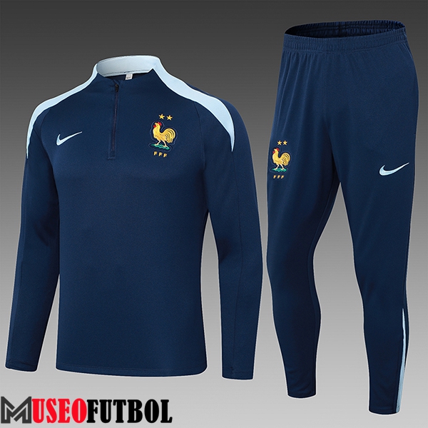 Chandal Equipos De Futbol Francia Ninos azul real 2024/2025