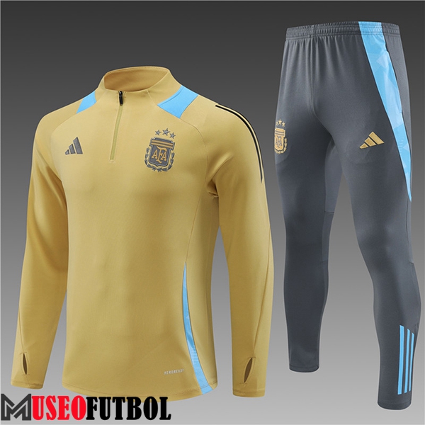 Chandal Equipos De Futbol Argentina Ninos Amarillo/Azul 2024/2025