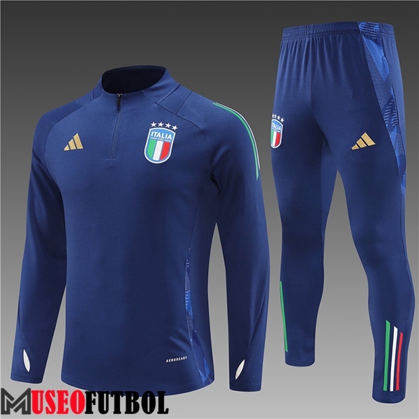 Chandal Equipos De Futbol Italia Ninos azul real 2024/2025