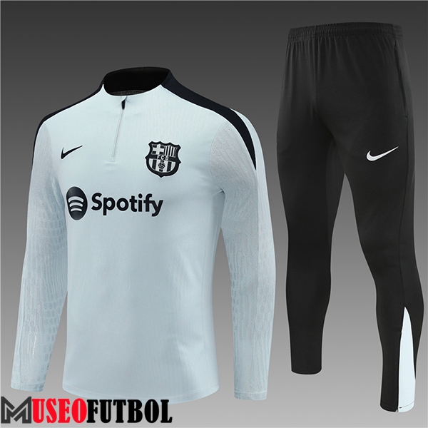 Chandal Equipos De Futbol FC Barcelona Ninos Gris/Negro 2024/2025