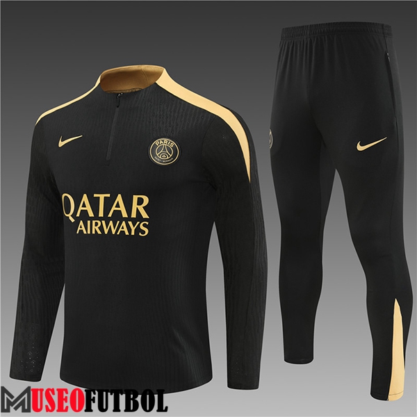 Chandal Equipos De Futbol PSG Ninos Negro/Amarillo 2024/2025