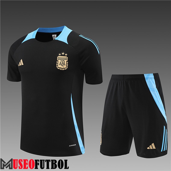 Camiseta Entrenamiento Argentina Ninos Negro/Azul 2024/2025