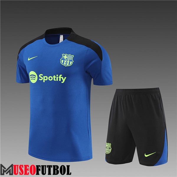 Camiseta Entrenamiento FC Barcelona Ninos Azul/Negro 2024/2025