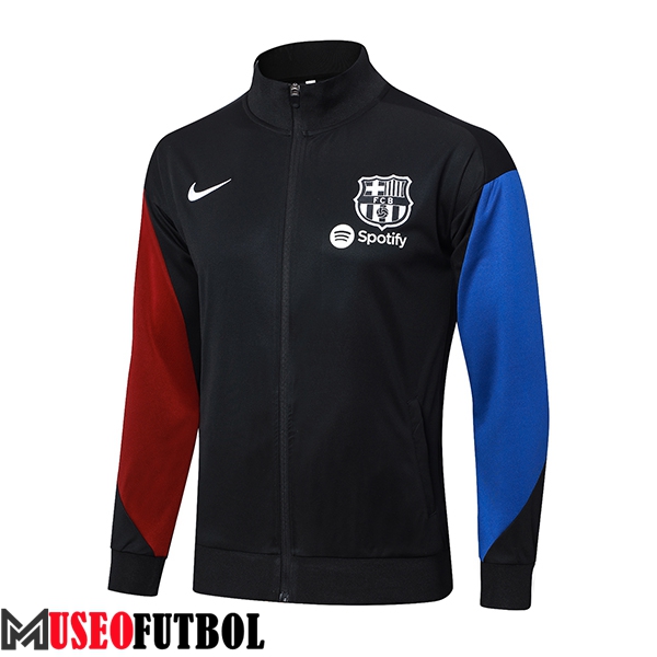 Chaquetas Futbol FC Barcelona Negro/Rojo/Azul 2024/2025