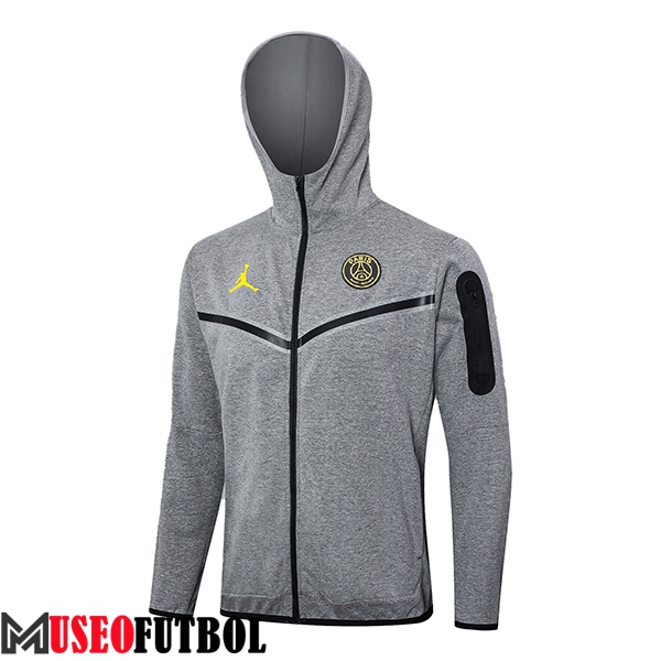 Chaqueta Con Capucha Jordan PSG Gris 2024/2025