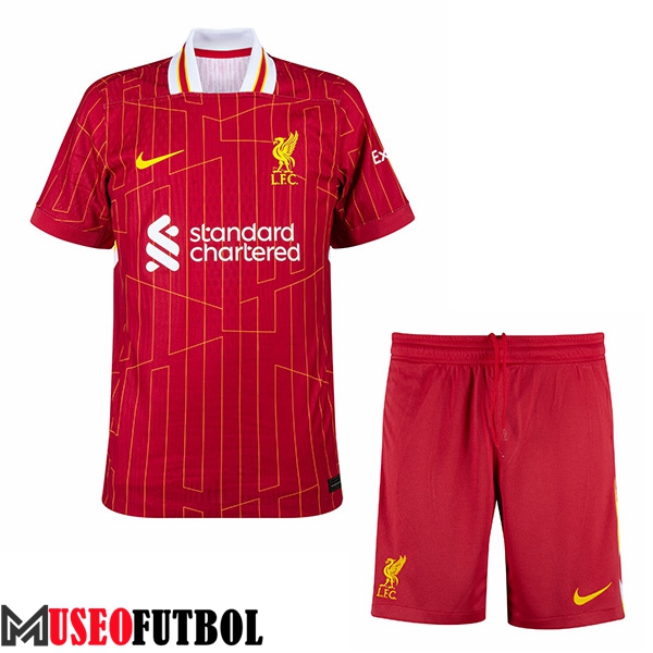 Nueva Camisetas De Futbol FC Liverpool Ninos Primera 2024/2025