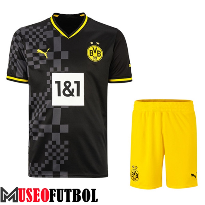 Camiseta Dortmund Segunda + Cortos 2022/2023