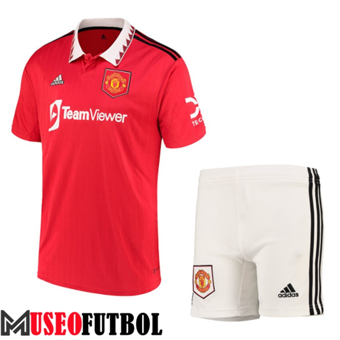 Camiseta Manchester United Primera + Cortos 2022/2023