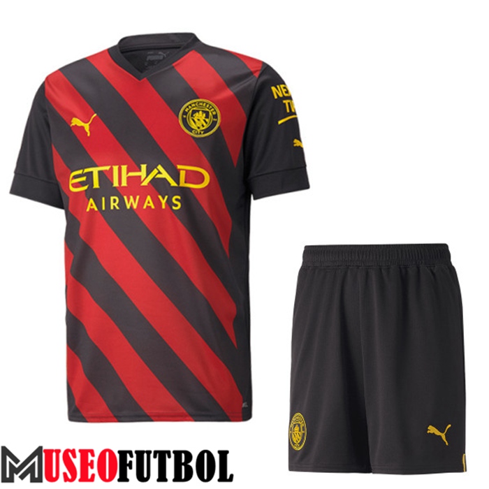 Camiseta Manchester City Segunda + Cortos 2022/2023