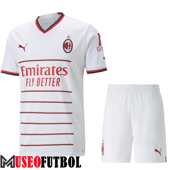 Camiseta AC Milan Segunda + Cortos 2022/2023