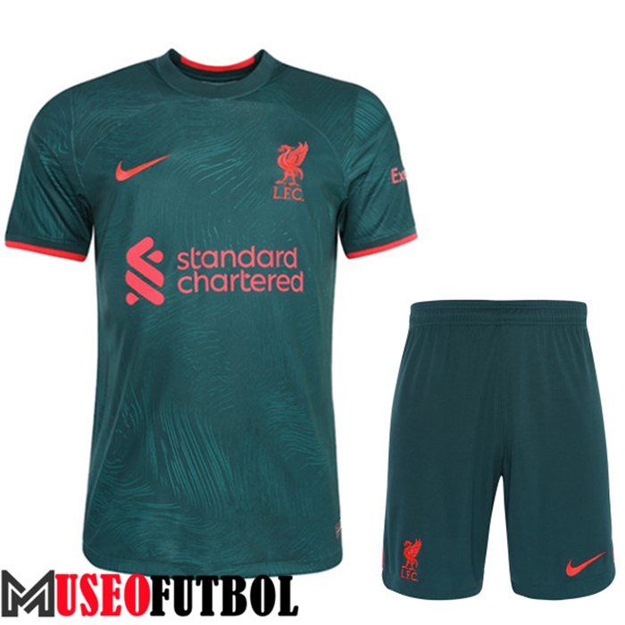 Camiseta FC Liverpool Tercera + Cortos 2022/2023