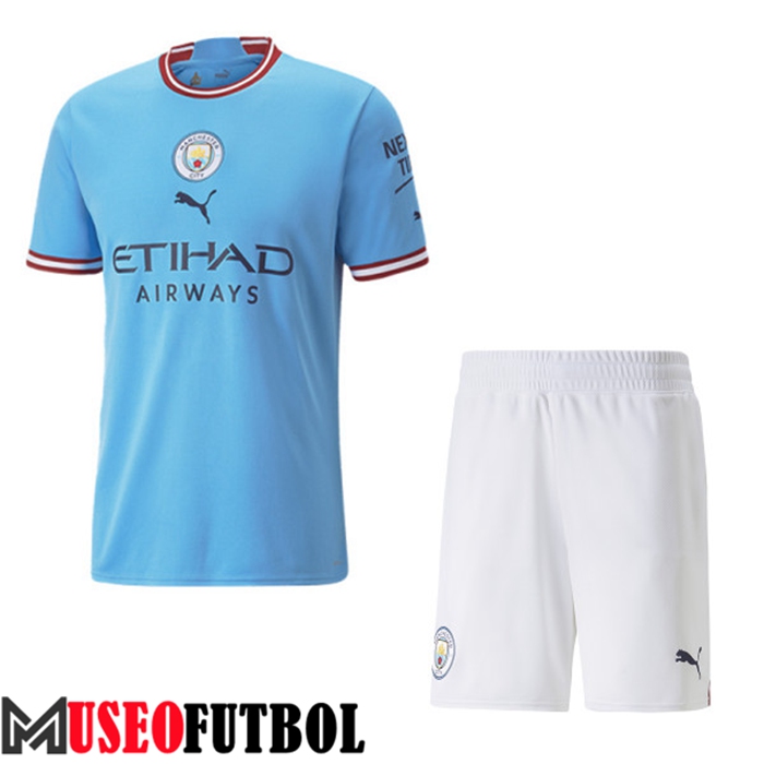 Camiseta Manchester City Primera + Cortos 2022/2023