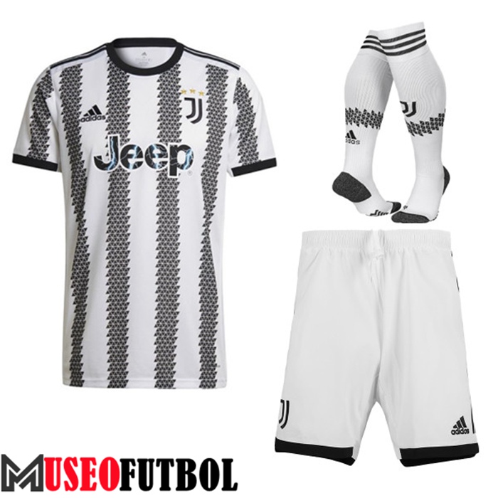 Camiseta Juventus Primera (Cortos + Calcetines) 2022/2023