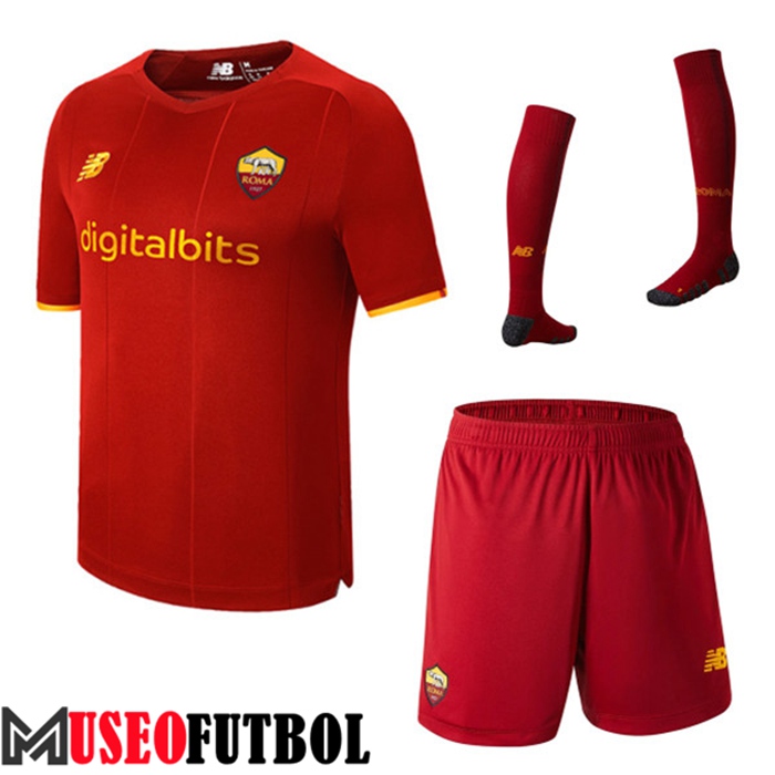 Camiseta AS Roma Primera (Cortos + Calcetines) 2022/2023