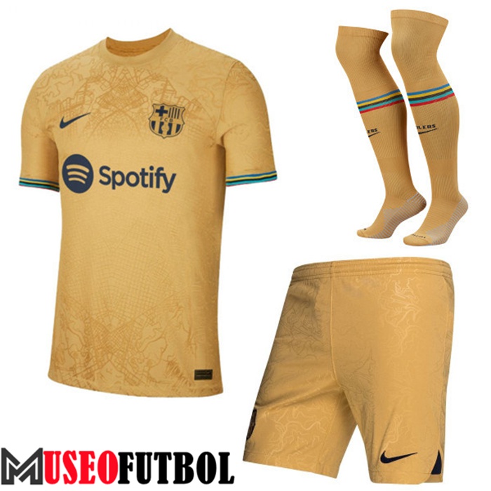 Camiseta FC Barcelona Segunda (Cortos + Calcetines) 2022/2023