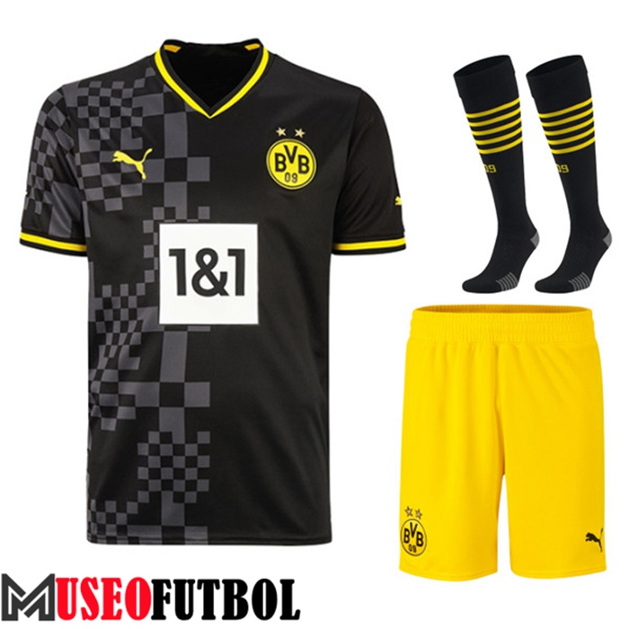 Camiseta Dortmund Segunda (Cortos + Calcetines) 2022/2023