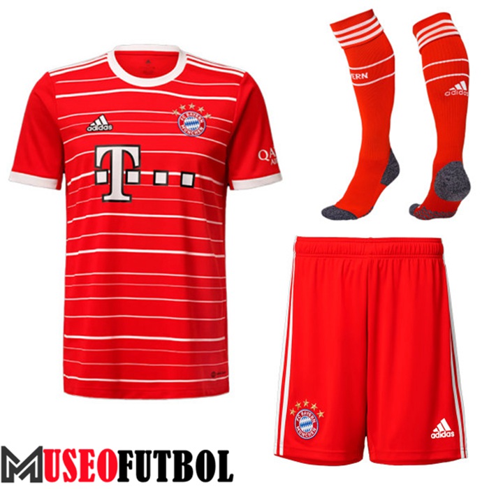 Camiseta Bayern Munich Primera (Cortos + Calcetines) 2022/2023