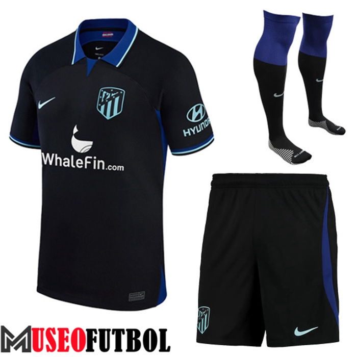 Camiseta Atletico Madrid Segunda (Cortos + Calcetines) 2022/2023