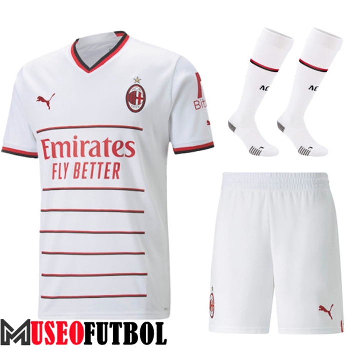 Camiseta AC Milan Segunda (Cortos + Calcetines) 2022/2023