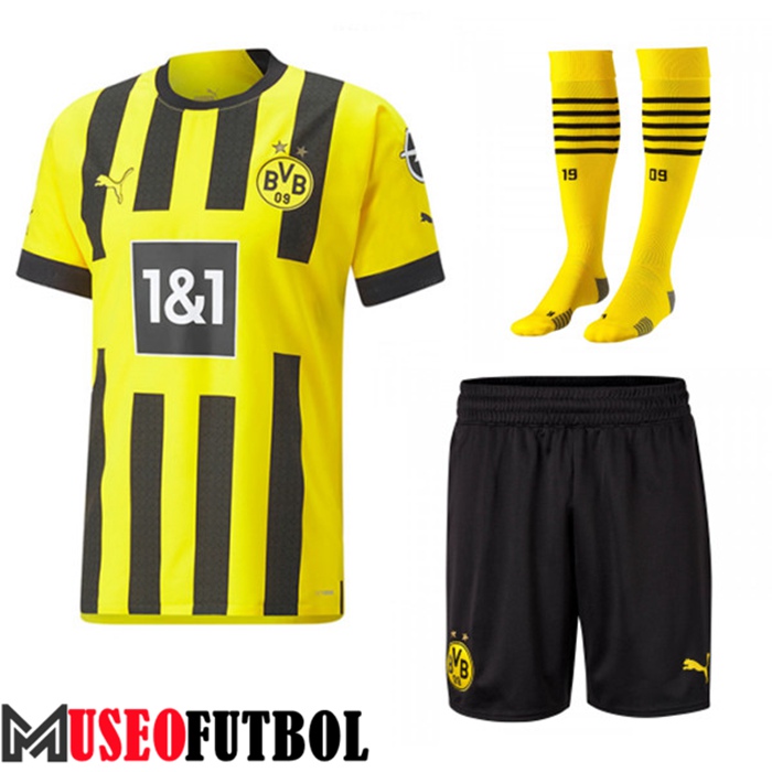 Camiseta Dortmund BVB Primera (Cortos + Calcetines) 2022/2023