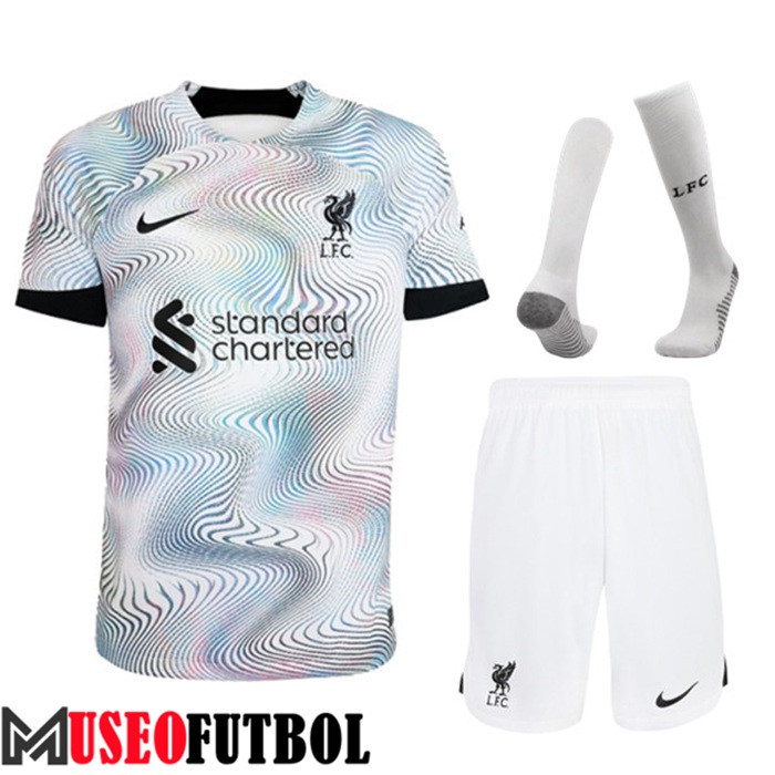 Camiseta FC Liverpool Segunda (Cortos + Calcetines) 2022/2023