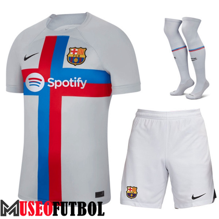 Camiseta FC Barcelona Tercera (Cortos + Calcetines) 2022/2023