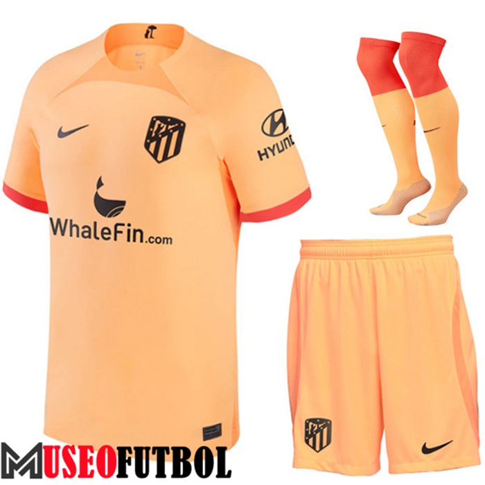 Camiseta Atletico Madrid Tercera (Cortos + Calcetines) 2022/2023