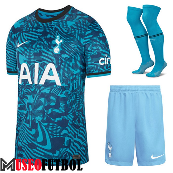 Camiseta Tottenham Hotspurs Tercera (Cortos + Calcetines) 2022/2023