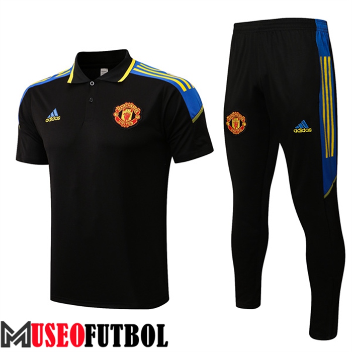 Polo Manchester United + Pantalones Negro 2022/2023