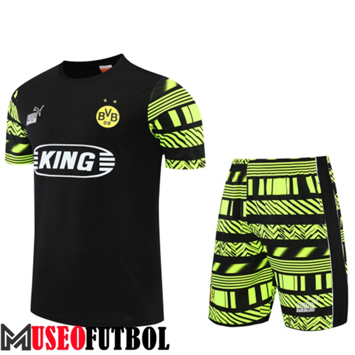 Camiseta Entrenamiento Dortmund BVB + Cortos Negro 2022/2023