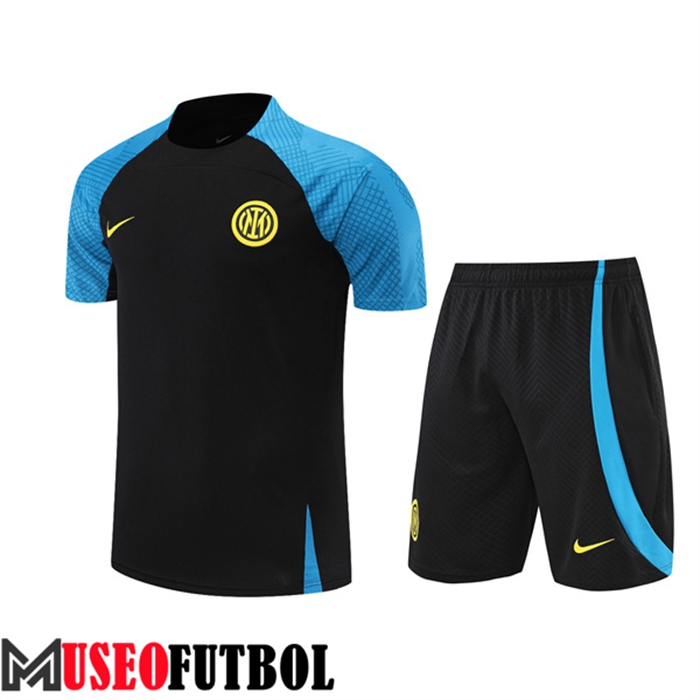 Camiseta Entrenamiento Inter Milan + Cortos Negro 2022/2023