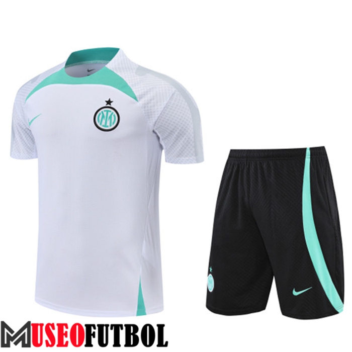 Camiseta Entrenamiento Inter Milan + Cortos Blanco 2022/2023