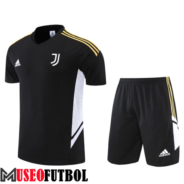 Camiseta Entrenamiento Juventus + Cortos Negro 2022/2023