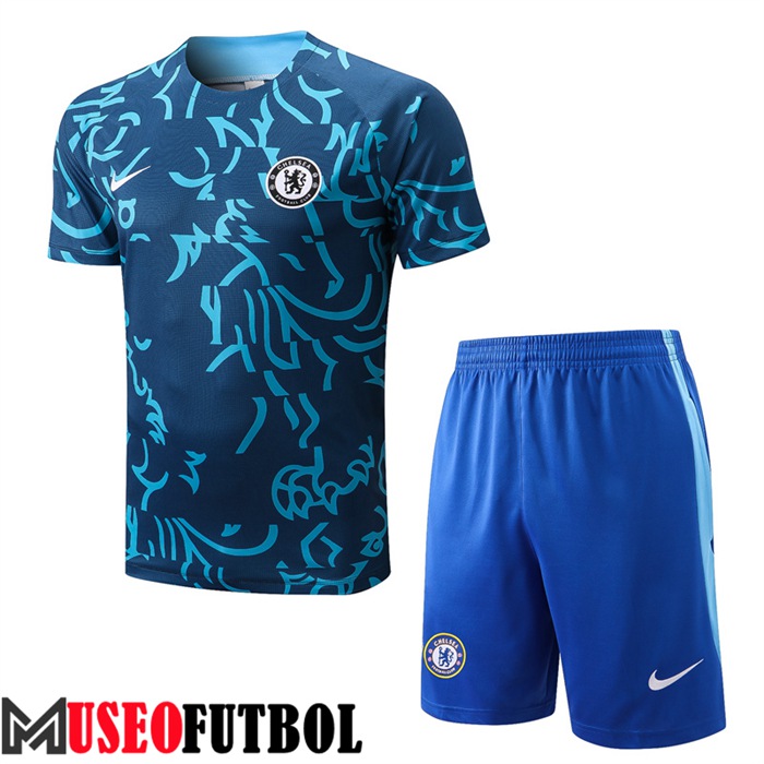 Camiseta Entrenamiento + Cortos FC Chelsea Azul 2022/2023