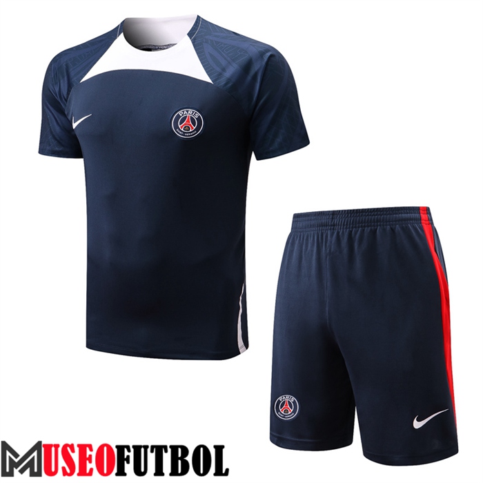 Camiseta Entrenamiento + Cortos PSG Azul Marin 2022/2023