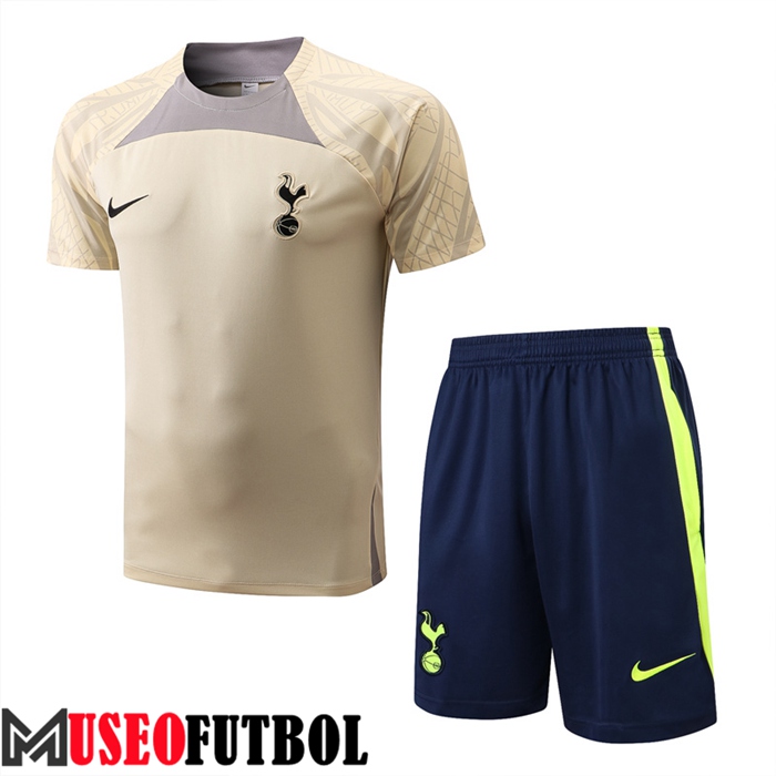 Camiseta Entrenamiento + Cortos Tottenham Hotspur Amarillo 2022/2023