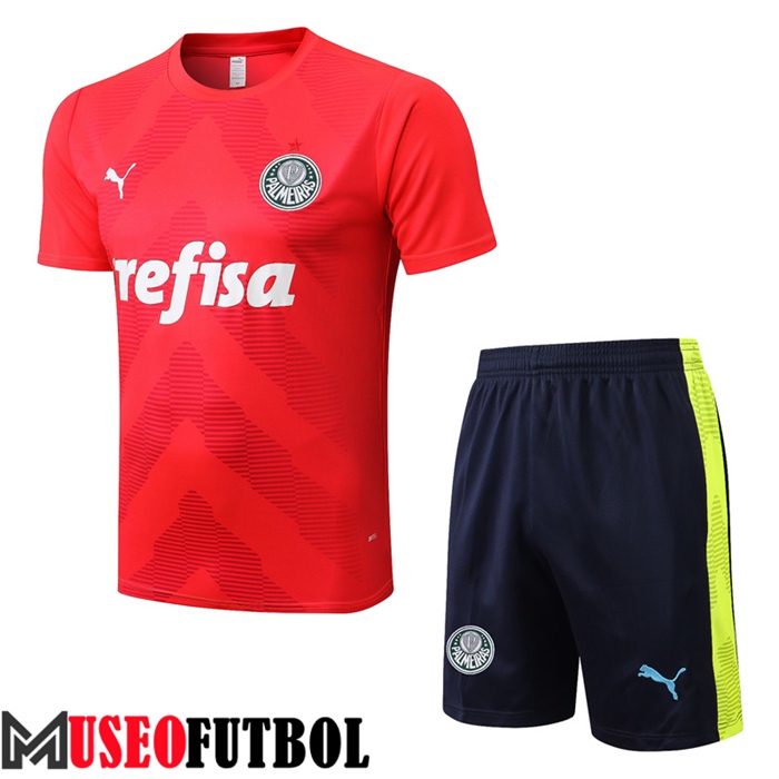 Camiseta Entrenamiento + Cortos Palmeiras Rojo 2022/2023