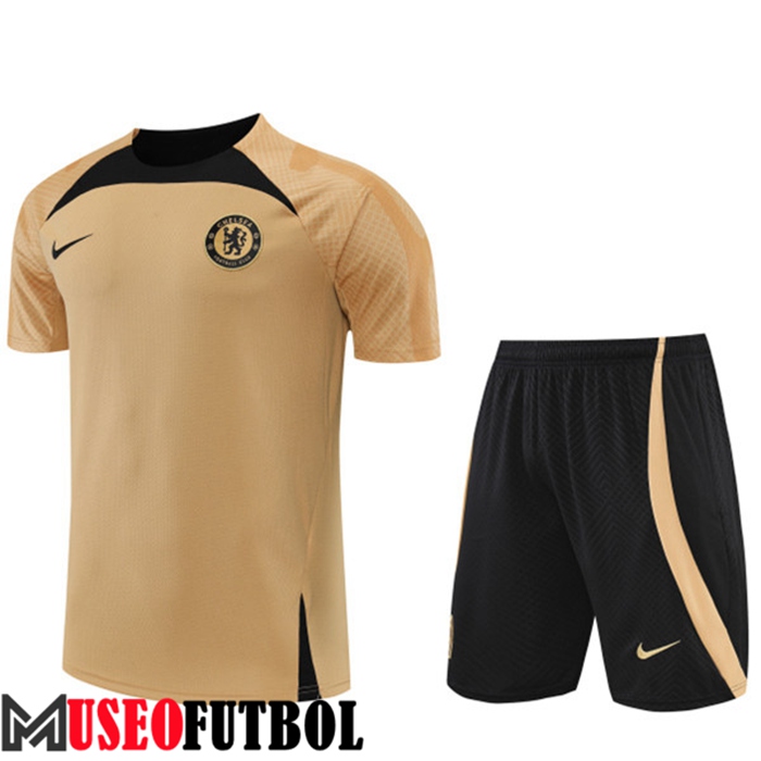 Camiseta Entrenamiento FC Chelsea + Cortos Amarillo 2022/2023