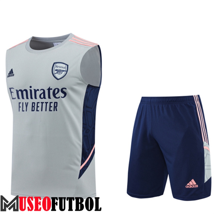 Chalecos De Futbol + Cortos Arsenal Gris 2022/2023