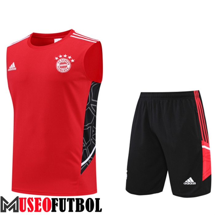 Chalecos De Futbol + Cortos Bayern Munich Rojo 2022/2023