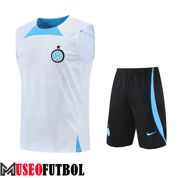 Chalecos De Futbol + Cortos Inter Milan Blanco 2022/2023