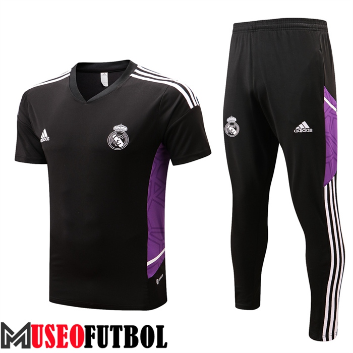 Camiseta Entrenamiento Real Madrid + Pantalones Negro 2022/2023